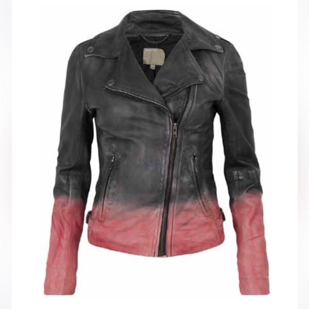 Muubaa Dip Dyed Leather Jacket